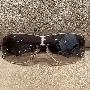 Christian Dior MIXT 2 TRWZV 125 Dark Brown and Gold Metal Sunglasses Pre-Owned